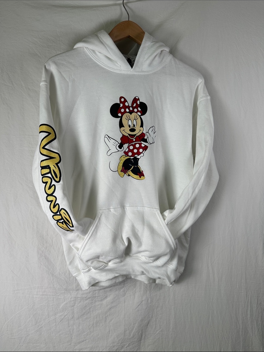 Disney—White Youth Hoodie with Minnie Mouse